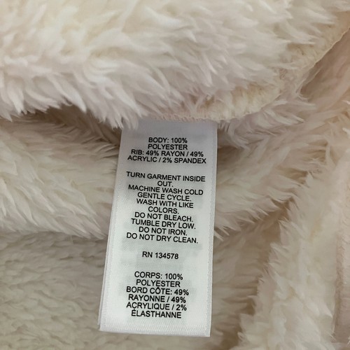 Vineyard Vines Women’s Sherpa Fleece Pullover Large 14 White Quarter Zip Jacket - Picture 14 of 15