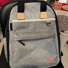 Skip Hop Duo Diaper Backpack Bag Grey Perfect For Baby