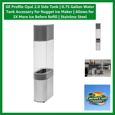 Enhance Your GE Opal 2.0 Ice Maker with 0.75 Gallon Side Tank - Stainless Steel