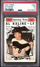 1961 Topps - High # All-Star Al Kaline #580 P...