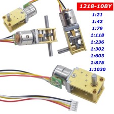 1218-10BY Worm Gear 5V Single Double Axis Horizontal Self-Locking Stepper Motor