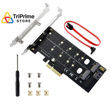 ELUTENG Dual M.2 PCIE Adapter NVME/NGFF to NVME/SATA, NVMe NGFF PCIe