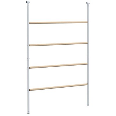 PawHut Hühnerbarsch für Stall, Schlafstange aus Holz und verzinktem Stahl Jungle G