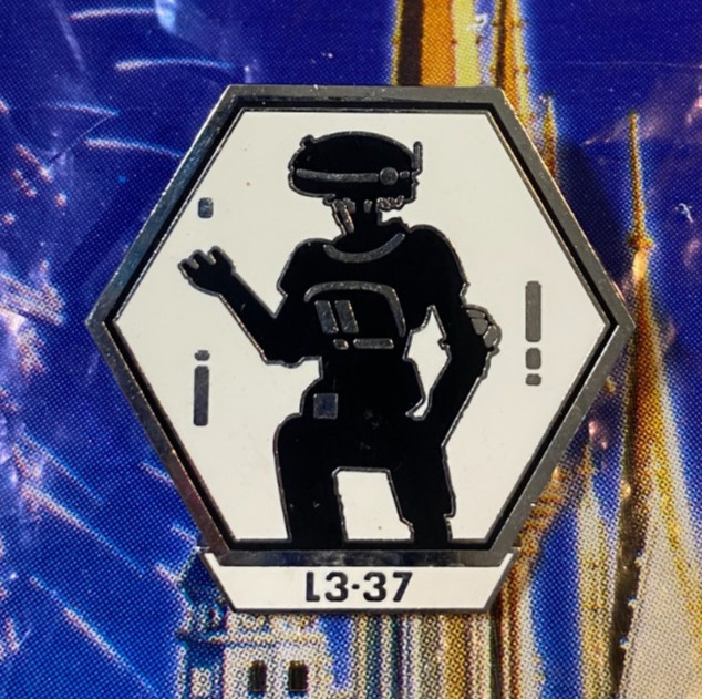 🤖 2019 Disney Star Wars Galaxy's Edge Droid Depot Mystery Series L3-37 L337 Pin