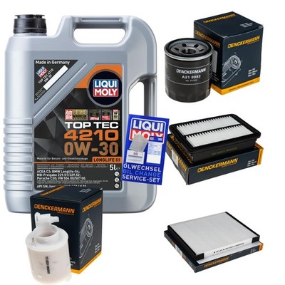 Inspektionspaket 5 L Liqui Moly Top Tec 4210 0W-30 für KIA Proceed 1.0