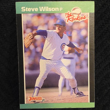 Donruss 1989 The Rookies Steve Wilson Chicago Cubs #10 Rookie Baseball Card. rookie card picture