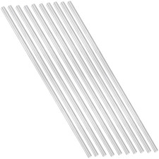 10 Pieces 1/4" Aluminum 6061 round Rod 12" Long Solid T6511 Extruded Lathe Stock