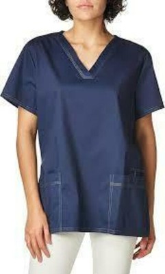Dickies Women's Essense V-Neck Top, Navy, Size: 3XL