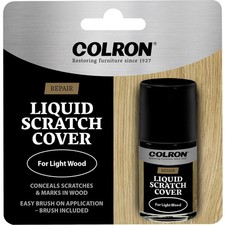 Colron Liquid Scratch Cover Light Wood Furniture Repair Fix Scuffs 14ml Brush