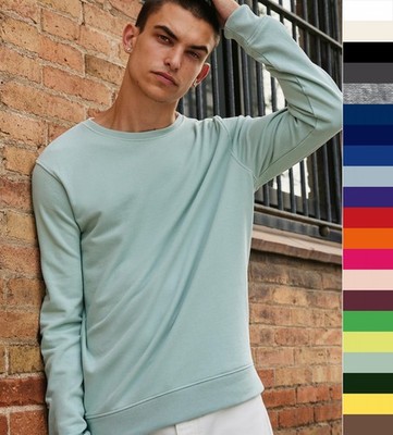 2er Pack B&C Unisex Herren Damen Organic Sweatshirt Regular Fit bedruckbar WU31B