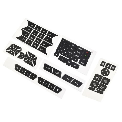 For Mercedes 2007-2014 Button-Door Steering A/C Windo W-Radio Sticker New - Picture 3 of 22