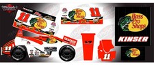 Steve Kinser Bass Pro Themed Losi 22 Sprint Car Wrap with Gloss Laminate and cha