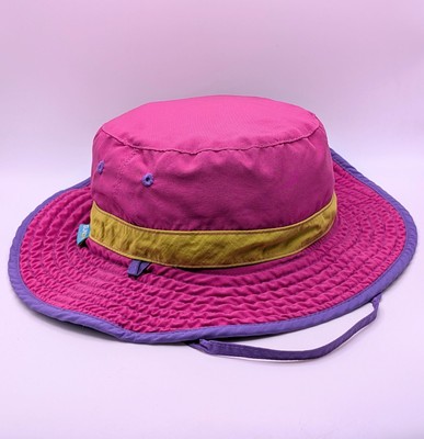 Sunday Afternoons Kids 5-12 Play Hat Pink Blue Purple Reversible Large Bucket 