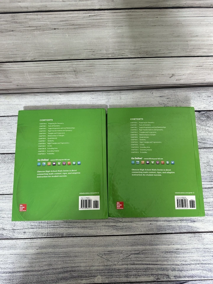 Glencoe Geometry Teacher Edition Volume 1 & 2 McGraw Hill Education Book Set - Image 2 of 4