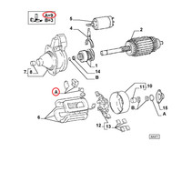 Kit Reparatur Anlasser Motorino Fiat Uno - Fiorino Original 9932924