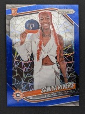 2025 Panini Prizm WNBA - Saniya Rivers #150 - Blue Velocity Prizm