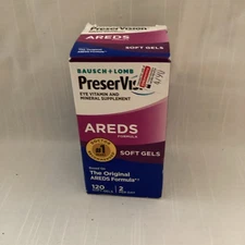 PreserVision AREDS Eye Vitamin & Mineral Supplement Soft Gels Exp12/24
