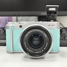 Fujifilm Fuji X-A7 24.2MP Mirrorless Camera Blue XC 16-50mm Fujinon Lens English