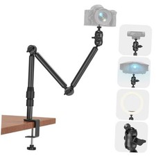 Overhead Camera Mount for Desk, 30.9" Foldable Camera Desk Mount Stand with