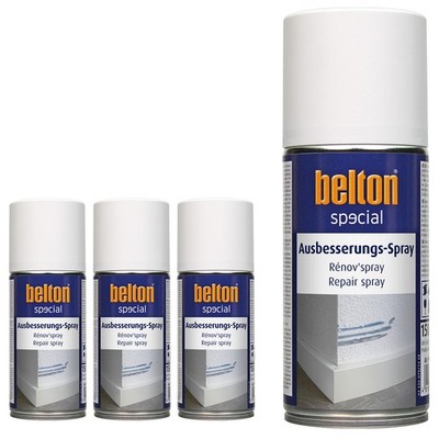 4 x Belton Ausbesserungs-Spray 150 ml Reparaturspray Weiß Wand (66,50 EUR/l)