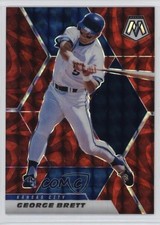 2021 Panini Mosaic Reactive Red Mosaic Prizm George Brett #167 HOF 0t2
