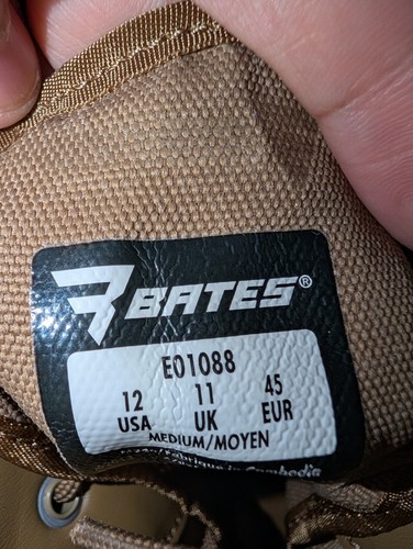 Bates Mens Rush Tall AR670-1 Boot Size 12 E01088 NWOB - 第 10/10 張圖片