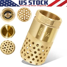 Foot Valve for Well Pump 1-1/4" Female NPT Check Valve Fit for Water Pump System