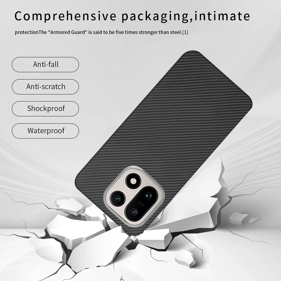 Funda genuina de fibra de aramida para OnePlus 15 Magsafe delgada mate cubierta a prueba de balas Foto 4 de 4