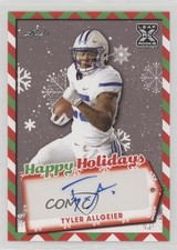 2022 Leaf Holiday Packs Happy Holidays Auto Tyler Allgeier #HH-TA1 Auto 1k0w