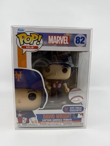 Funko Pop! David Wright #82 MLB Marvel Captain America Citi Field Exclusive Mets