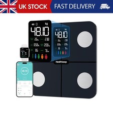 Healthkeep Body Fat Scales | Digital Bathroom Scale Weight Machine with 15 Body