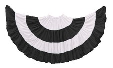 Cotton 25 Yard Skirt Belly Dancing 4 Tiered Women Ruffle Tribal Gypsy Skirt