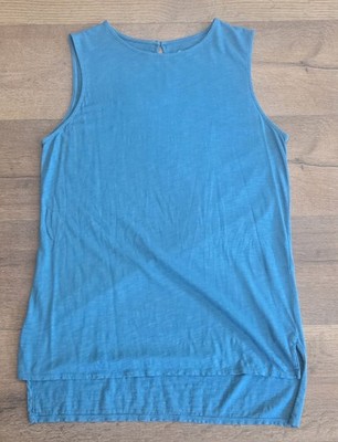 Indigenous Women's Blue Tank Top 100% Organic Pima Cotton Made in Peru
