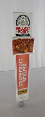 Ballast Point Brewing Company Grapefruit Sculpin IPA Beer Tap Handle (3 Sided)
