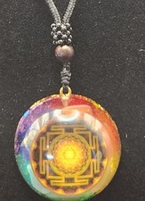 Orgonite Colorful Pendant Necklace