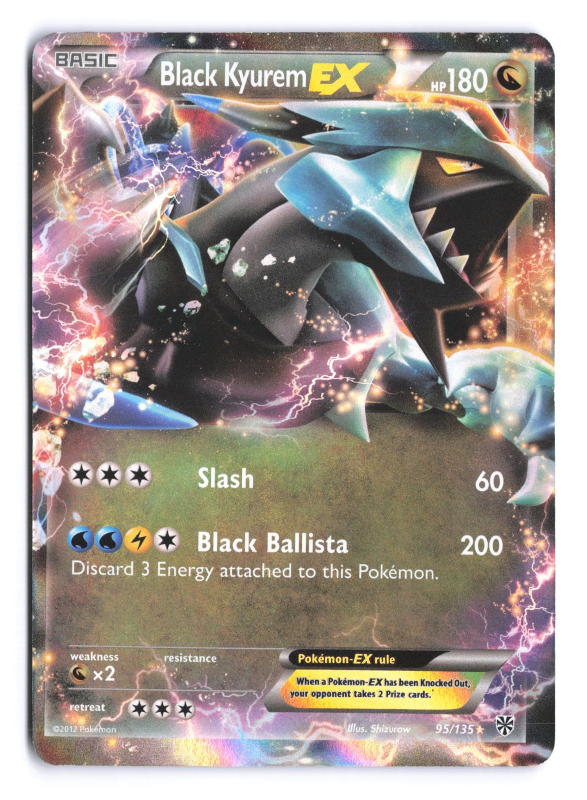 2012 Pokemon Black Kyurem EX Black & White Plasma Storm 95/135 Ultra Rare