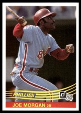Joe Morgan 1984 Donruss #355 Philadelphia Phillies FREE SHIPPING AutographDen