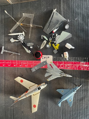 #ad #ad 3 Junk Model Military Aircraft and Parts Stands 3 Planes different scales $12.99