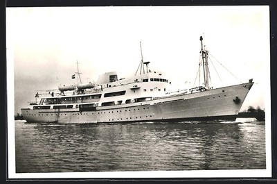 Port and Light house vessel Aida III, Ansichtskarte 