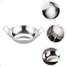  Stainless Steel Cooking Pan Utensils Griddle for Induction Cooktop