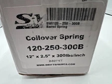 Swift Springs 120-250-300B Coil-Over Spring Barrel Type 2.5" ID x 12" 300 lb