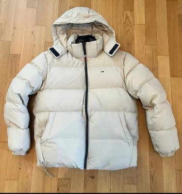 Tommy Jeans TJM Essential Down Jacket - Gr. S - Beige - sehr guter Zustand