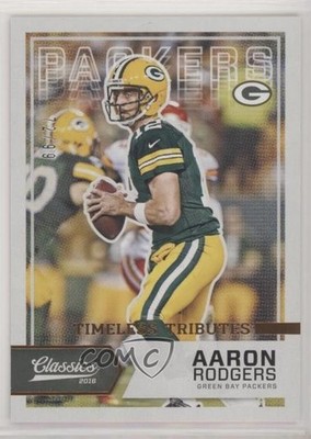 2016 Panini Classics Timeless Tributes Bronze 72/99 Aaron Rodgers #62 1x9