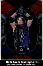 2023 Panini Select WWE #16 AJ Styles RAW Red & Blue