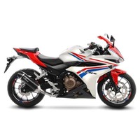 Leovince Schwarzer Auspuffschalldampfer FUR Honda CBR500 R 16-18 Edelstahl