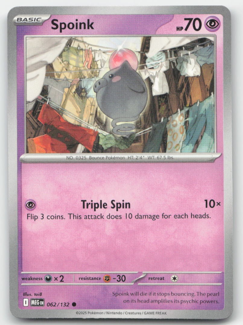 Spoink ME01: Mega Evolution 062/132 NM