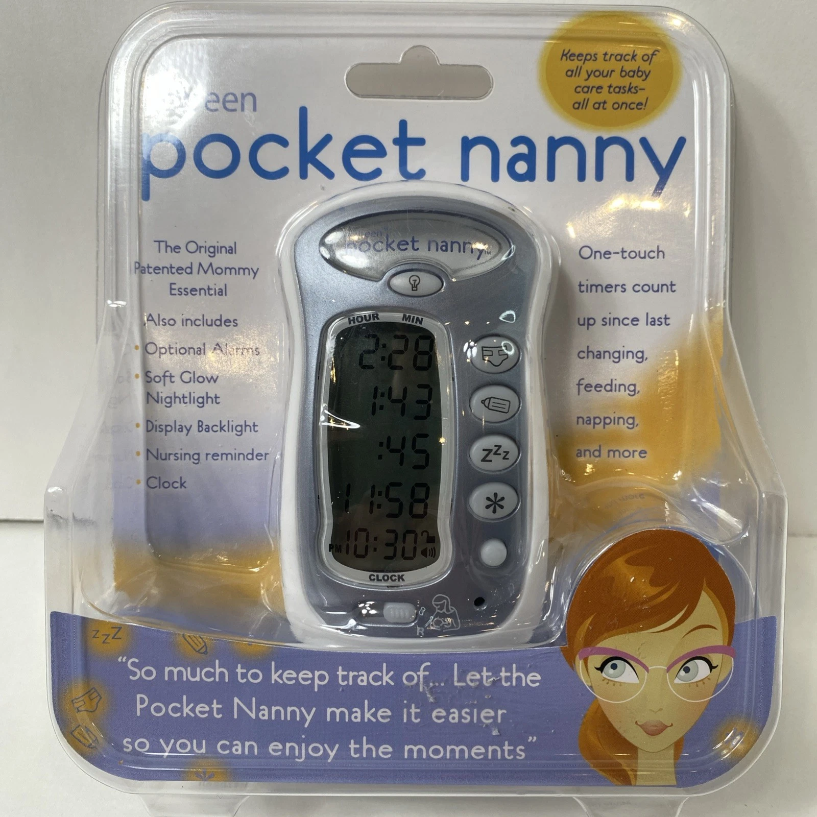 Itzbeen Pocket Nanny Nursery Tool Multi-Purpose Baby Care Timer Sealed New
