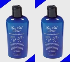 2~ 8oz TWO OLD GOATS Arthritis & Fibromyalgia Essential Oil Lotion Pain Relief!