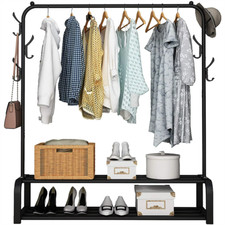 Heavy Duty Closet Organizer Metal Garment Rac...