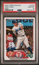 2023 Topps Holiday Josh Jung SSSP PSA 10